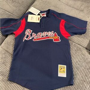 Mitchell & Ness “Chipper Jones” Atlanta Braves Jersey, Youth Large NWT